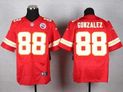 Nike Kansas City Chiefs #88 Tony Gonzalez Red Team Color Men's Stitched NFL Elite Jersey