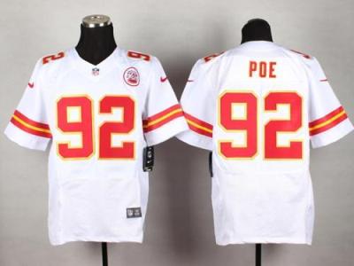 Nike Kansas City Chiefs #92 Dontari Poe White Men's Stitched NFL Elite Jersey