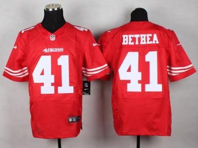 Nike San Francisco 49ers #41 Antoine Bethea Red Team Color Men's Stitched NFL Elite Jersey