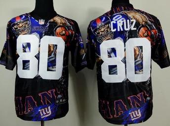 Nike New York Giants 80 Victor Cruz Men's Stitched Fanatical Version Elite NFL Jersey