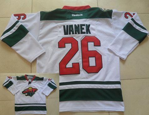 Minnesota Wild 26 Thomas Vanek White Stitched NHL Jersey