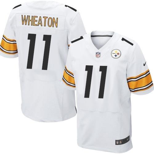 Nike Pittsburgh Steelers 11 Markus Wheaton White Stitched NFL Elite Jersey