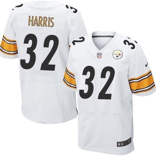 Nike Pittsburgh Steelers 32 Franco Harris White Stitched NFL Elite Jersey