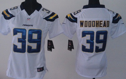 Women Nike San Diego Chargers #39 Danny Woodhead White NFL Jerseys