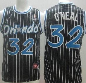 Youth Orlando Magic #32 Shaquille O'Neal Black Throwback Stitched NBA Jersey