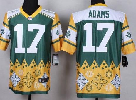 Nike Green Bay Packers #17 Davante Adams Green Men's Stitched NFL Elite Noble Fashion Jersey