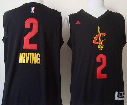 Cleveland Cavaliers #2 Kyrie Irving Black Fashion Stitched NBA Jersey