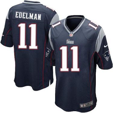Youth Nike New England Patriots #11 Julian Edelman Navy Blue Team Color Stitched NFL Jersey