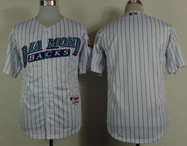Arizona Diamondbacks Blank White 1999 Turn Back The Clock Stitched Baseball Jersey