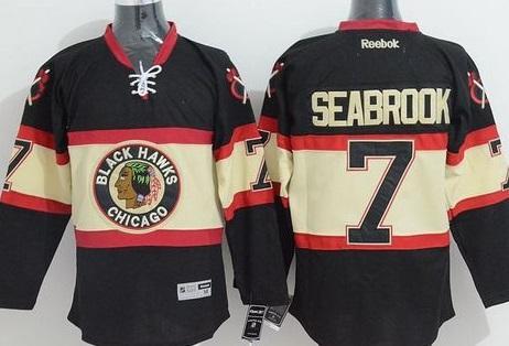 Chicago Blackhawks #7 Brent Seabrook Black Third Stitched NHL Jersey