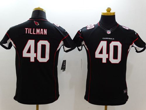 Youth Nike Arizona Cardinals #40 Pat Tillman Black Alternate Stitched NFL Limited Jersey