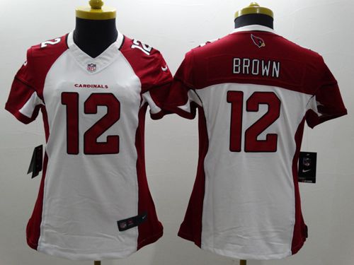 Women's Nike Arizona Cardinals #12 John Brown White Stitched NFL Limited Jersey