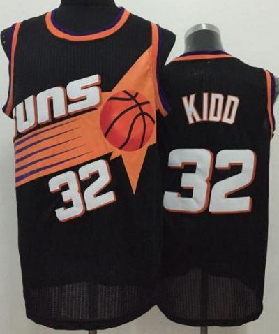 Phoenix Suns #32 Jason Kidd Black Throwback Stitched NBA Jersey