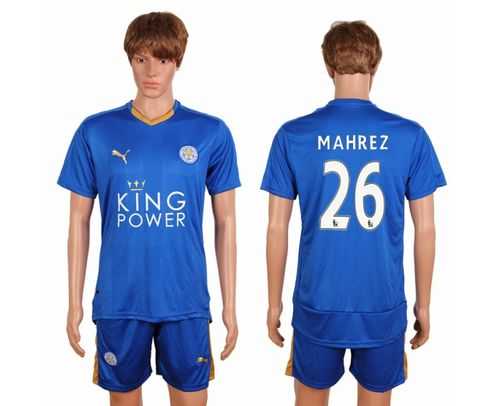 Leicester City #26 Maherz Home Soccer Club Jersey