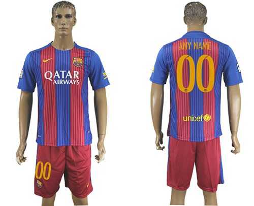 Barcelona Personalized Home Soccer Club Jersey