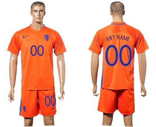 Holland Personalized Home Soccer Country Jersey