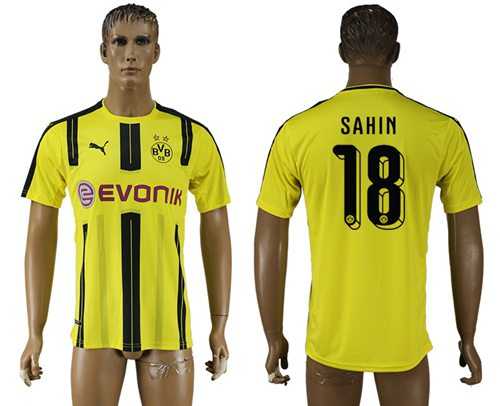 Dortmund #18 Sahin Home Soccer Club Jersey