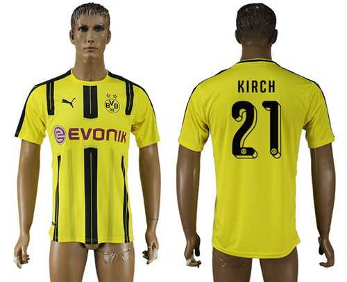 Dortmund #21 Kirch Home Soccer Club Jersey