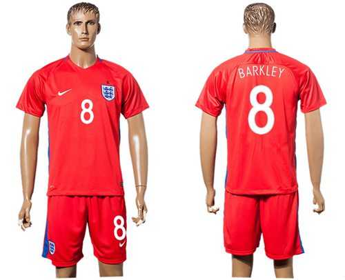 England #8 Barkley Away Soccer Country Jersey