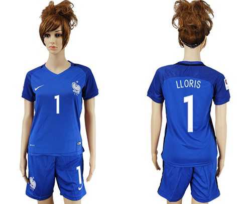 Women's France #1 LLORIS Home Soccer Country Jersey