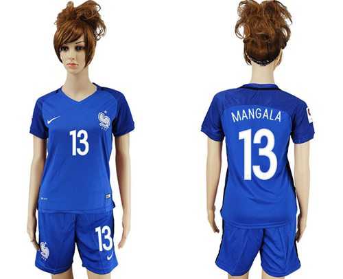 Women's France #13 Mangala Home Soccer Country Jersey