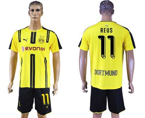 Dortmund #11 Reus Home Soccer Club Jersey