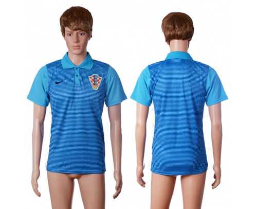 Croatia Blank Away Polo T-shirt