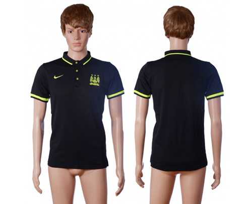 Manchester City Blank Away Polo T-shirt