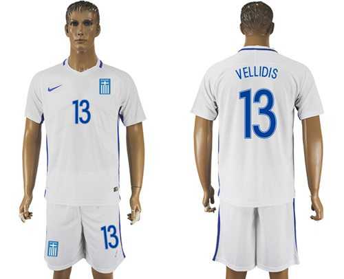 Greece #13 Vellidis Home Soccer Country Jersey