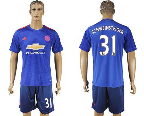 Manchester United #31 Schweinsteiger Away Soccer Club Jersey