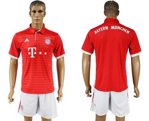 Bayern Munchen Blank Home Soccer Shorts
