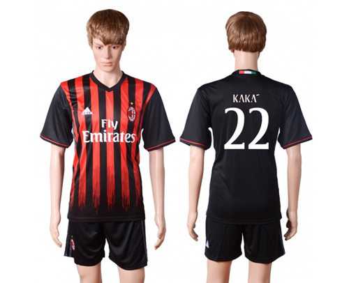 AC Milan #22 Kaka Home Soccer Club Jersey