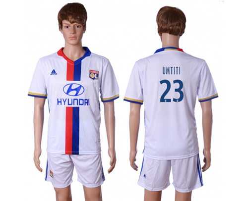 Lyon #23 Umtiti Home Soccer Club Jersey
