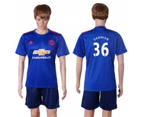 Manchester United #36 Darmian Away Soccer Club Jersey