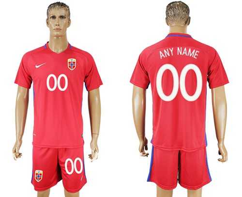 Norway Personalized Home Soccer Country Jersey