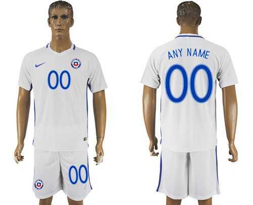 Chile Personalized Away Soccer Country Jersey