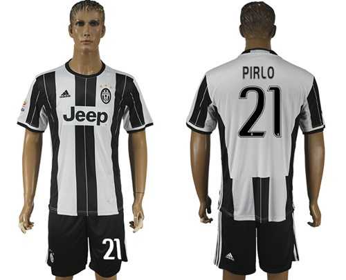 Juventus #21 Pirlo Home Soccer Club Jersey