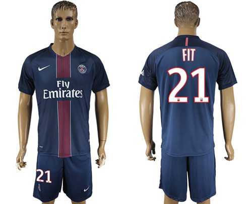 Paris Saint-Germain #21 Fit Home Soccer Club Jersey