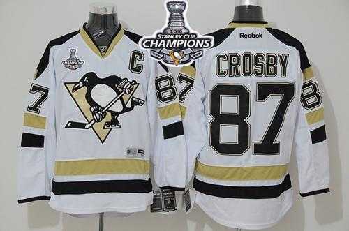 Pittsburgh Penguins #87 Sidney Crosby White 2014 Stadium Series 2016 Stanley Cup Champions Stitched NHL Jersey