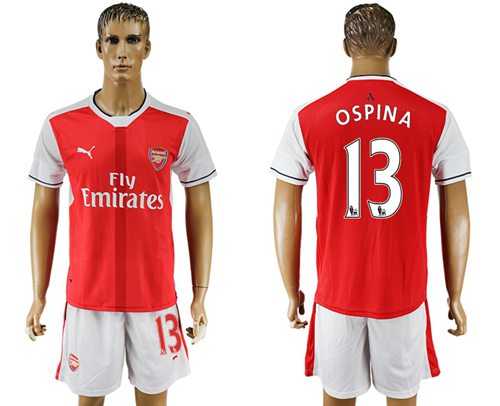 Arsenal #13 Ospina Home Soccer Club Jersey