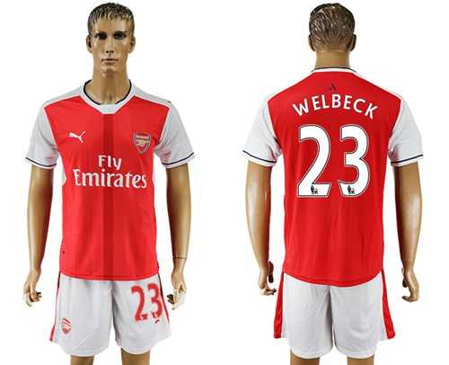 Arsenal #23 Welbeck Home Soccer Club Jersey