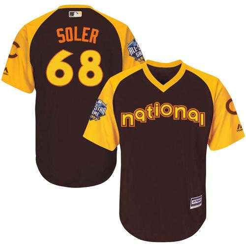 Youth Chicago Cubs #68 Jorge Soler Brown 2016 All-Star National League Stitched Baseball Jersey