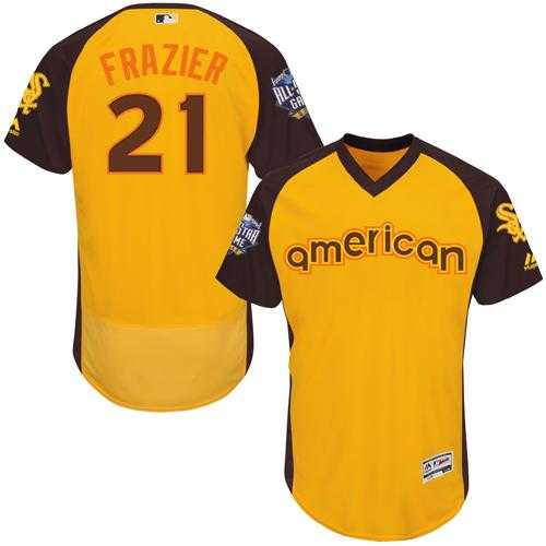 Chicago White Sox #21 Todd Frazier Gold Flexbase Authentic Collection 2016 All-Star American League Stitched Baseball Jersey