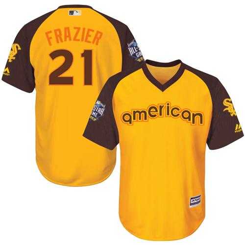 Youth Chicago White Sox #21 Todd Frazier Gold 2016 All-Star American League Stitched Baseball Jersey