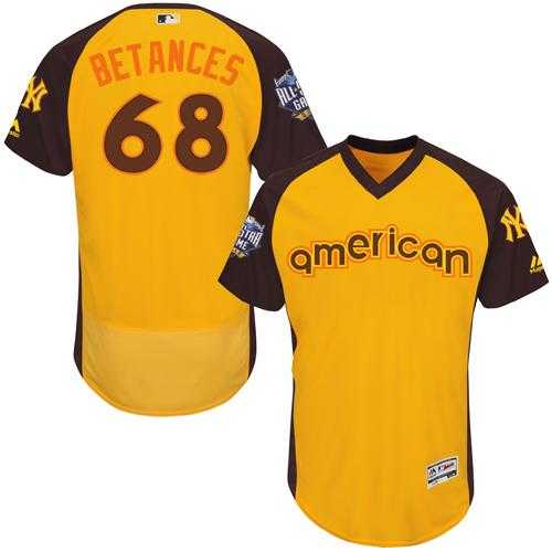 New York Yankees #68 Dellin Betances Gold Flexbase Authentic Collection 2016 All-Star American League Stitched Baseball Jersey
