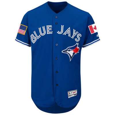 Toronto Blue Jays Blank Royal Blue Stitched 2016 Fashion Stars & Stripes Flex Base Baseball Jersey
