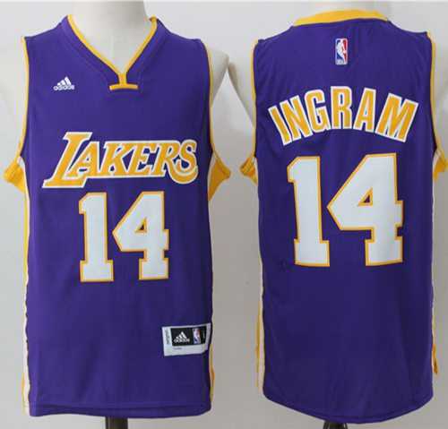 Los Angeles Lakers #14 Brandon Ingram Purple Stitched NBA Jersey