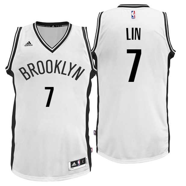 Brooklyn Nets #7 Jeremy Lin Home White New Swingman Jersey