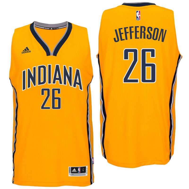 Indiana Pacers #26 Al Jefferson Alternate Gold New Swingman Jersey