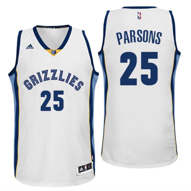 Memphis Grizzlies #25 Chandler Parsons Home White New Swingman Jersey